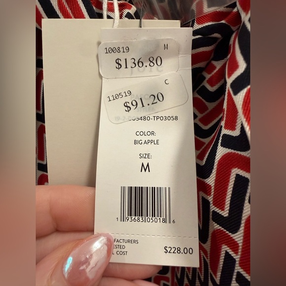 NWT Joie Pascale Tie-Neck Silk Top - Picture 4 of 5